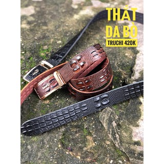 THẮT LƯNG DA BÒ VÂN CÁ TRUCHI