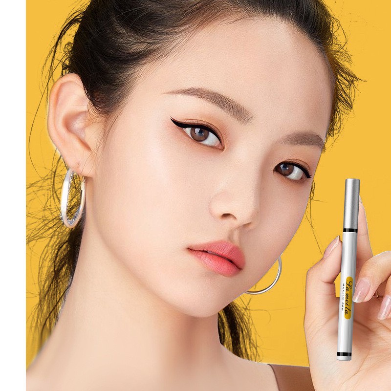 Bút kẻ mắt eyeliner MINIGIRL lâu trôi đường nét mảnh sắc trang điểm chuyên nghiệp M2