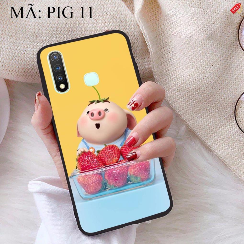 Ốp lưng Vivo Y19 viền dẻo TPU BST Pig Cute