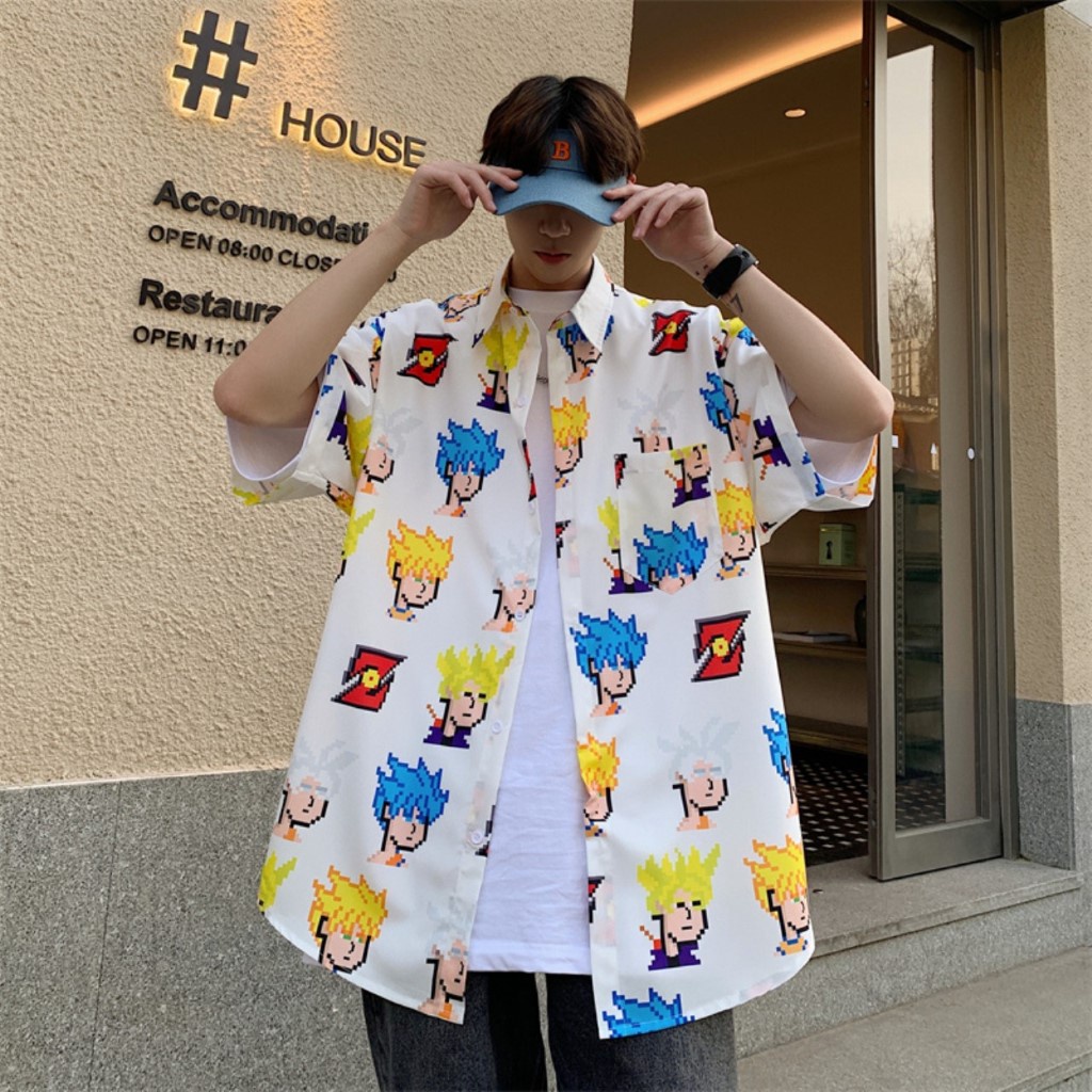 Sơ mi  hàn quốc from rộng tay lỡ unisex nam nữ , sơ mi nam nữ vải voan lụa mịn mát free size 40kg - 70kg
