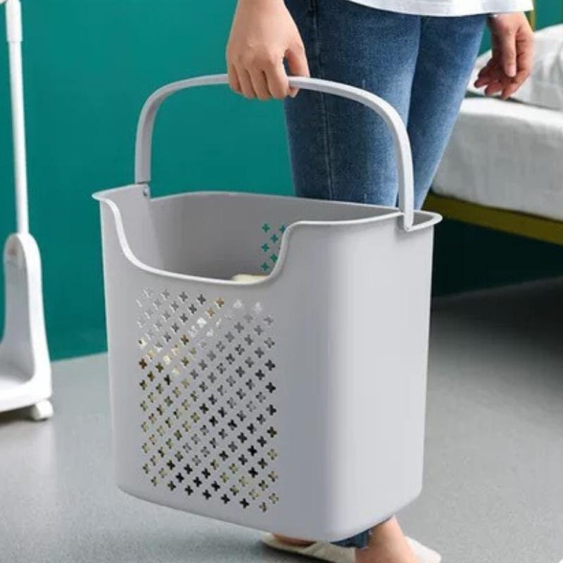 Giỏ nhựa đựng đồ đa năng giỏ caro đựng quần áo Việt Nhật có quai xách tiện lợi