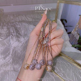 ᴾᵀᴺᵃᶜᶜ Dây chuyền bạch kim mặt charm full soàn