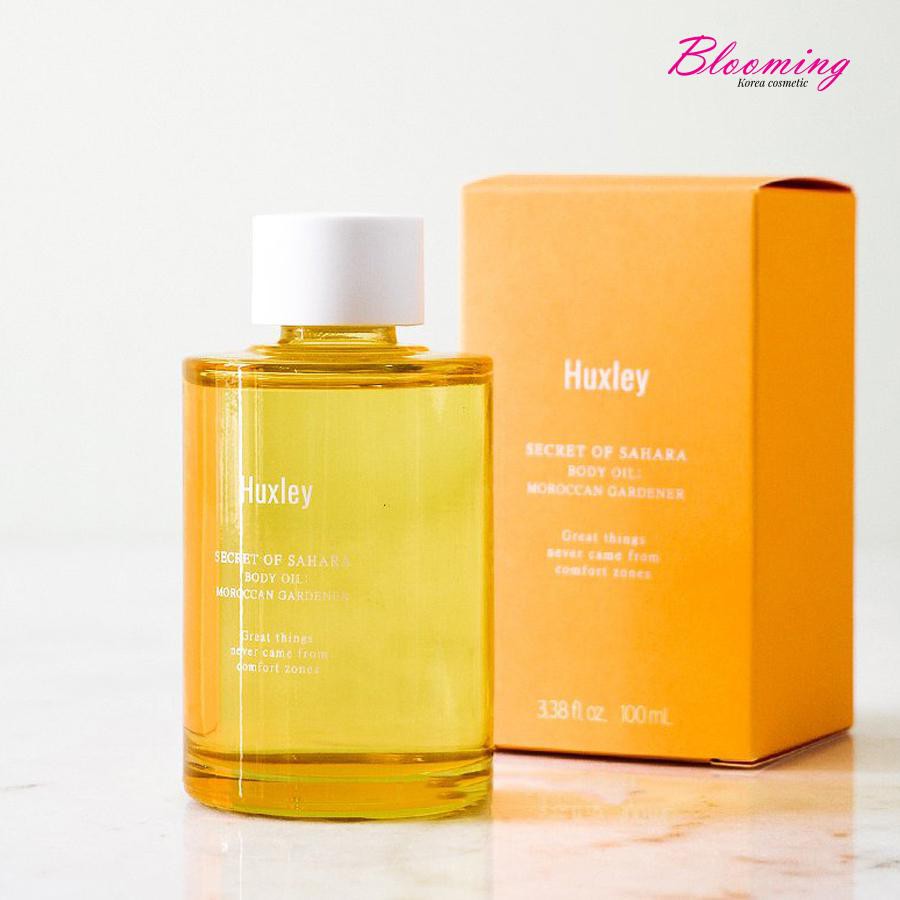 Dầu Dưỡng Thể Cấp Ẩm Chiết Xuất Xương Rồng Huxley Body Oil - Moroccan Gardener 100ml