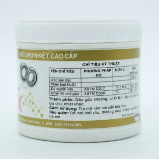 Mỡ chịu nhiệt Sinorex lon 400g