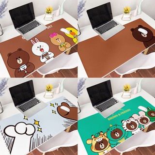 Miếng Lót Chuột Và Bàn Phím Máy Tính In Hình Gấu Brown Dễ Thương