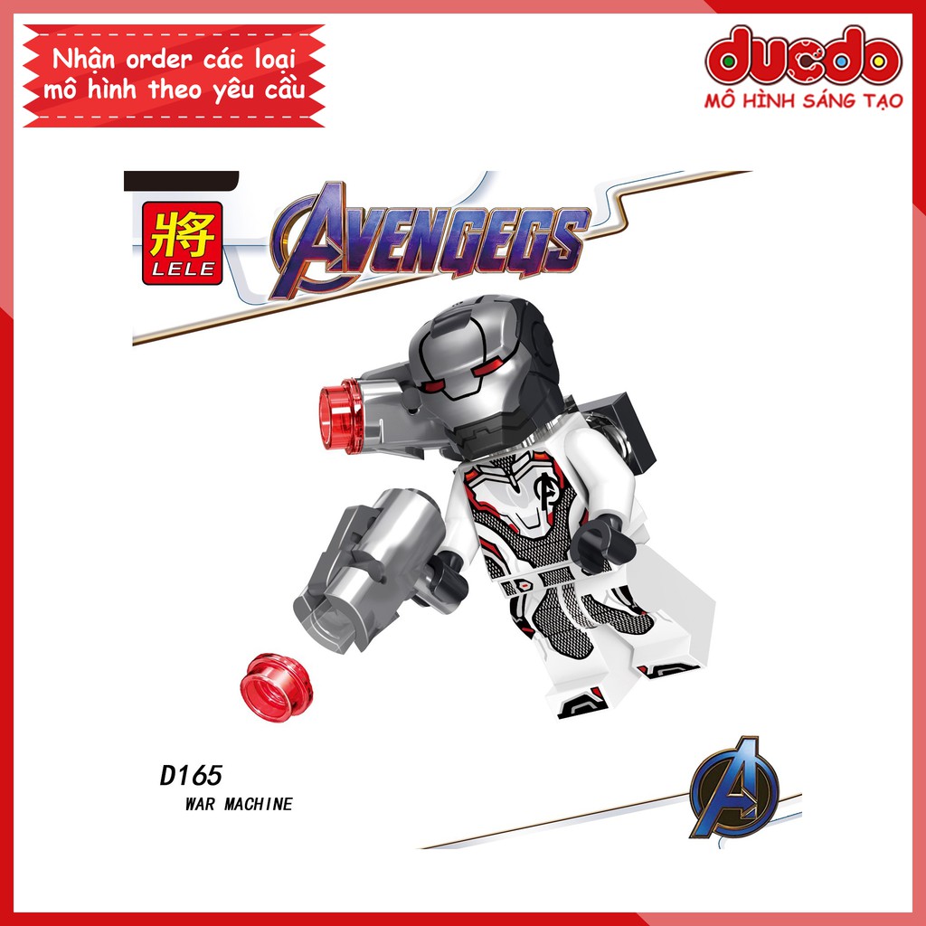 Minifigures các nhân vật End Game full vũ khí - Đồ chơi Lắp ghép Xếp hình Mô hình Mini Iron Man EndGame LeLe D165 - 172