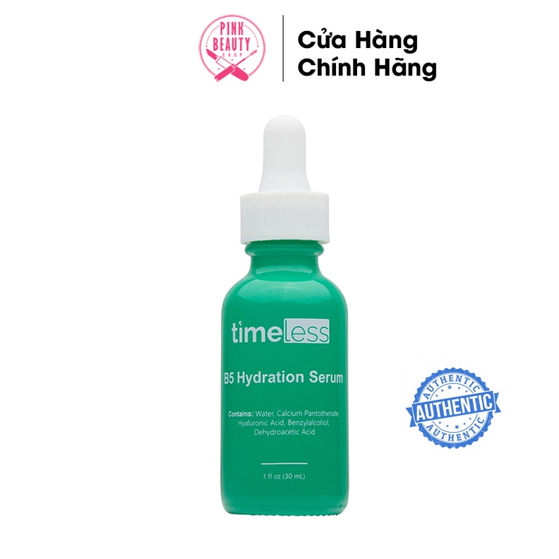 Serum Timeless Vitamin B5 Làm Dịu &amp; Phục Hồi Da Vitamin B5 Serum 30ml