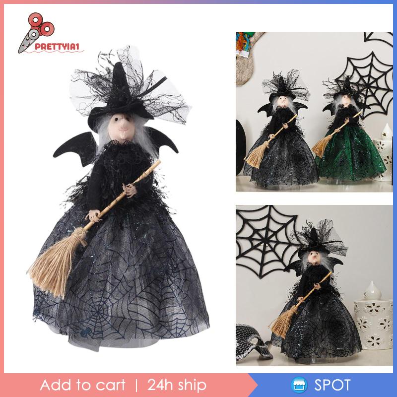 [Prettyia1] Búp Bê Phù Thủy Trang Trí Halloween / Giáng Sinh