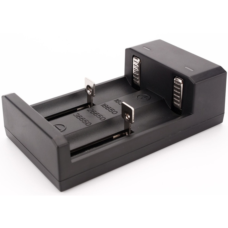 Thiết bị sạc pin WURKKOS 2 khe cắm USB cho 18650 26650 16340 36650