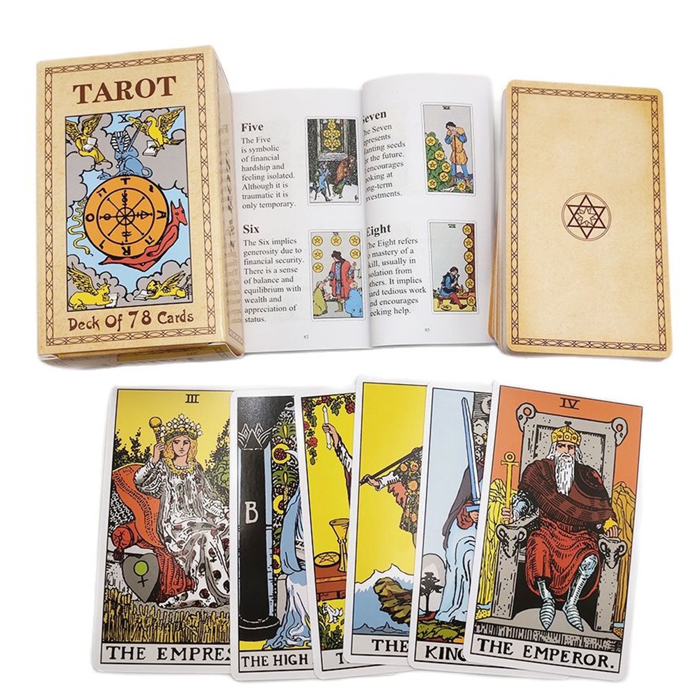 Bộ Bài The Pictorial Key To the Tarot 78 Lá Tặng Đá Thanh Tẩy SB06