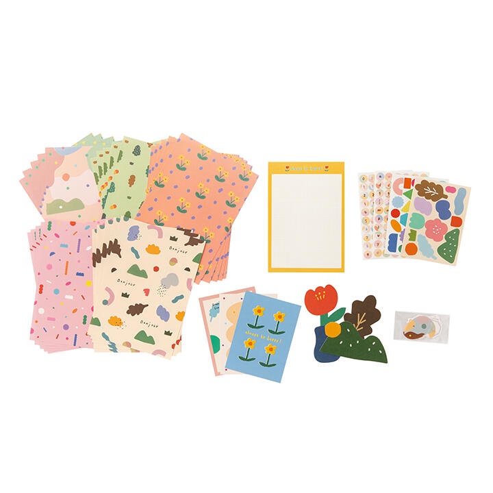 Set Sticker ARTBOX Hàn Quốc Trang Trí Sổ Tay Nhật Ký In Họa Tiết Thiên Nhiên