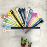 PVN3711 Set 20 bút bi đầu hình thú tặng kèm túi zip T2