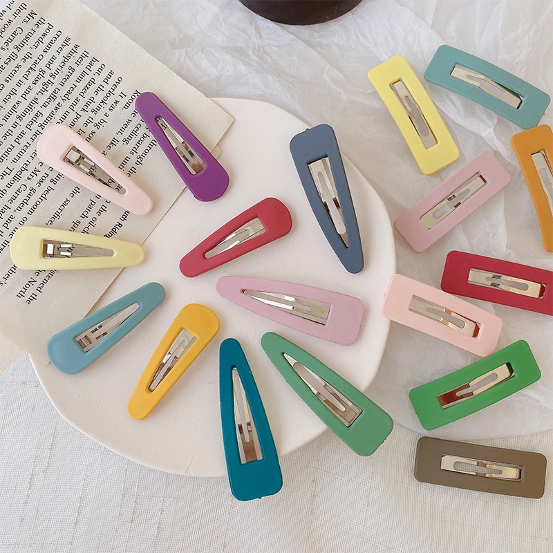 Kẹp tóc mái nữ màu trơn phong cách thời trang Hàn Quốc Haluco accessories KTM2