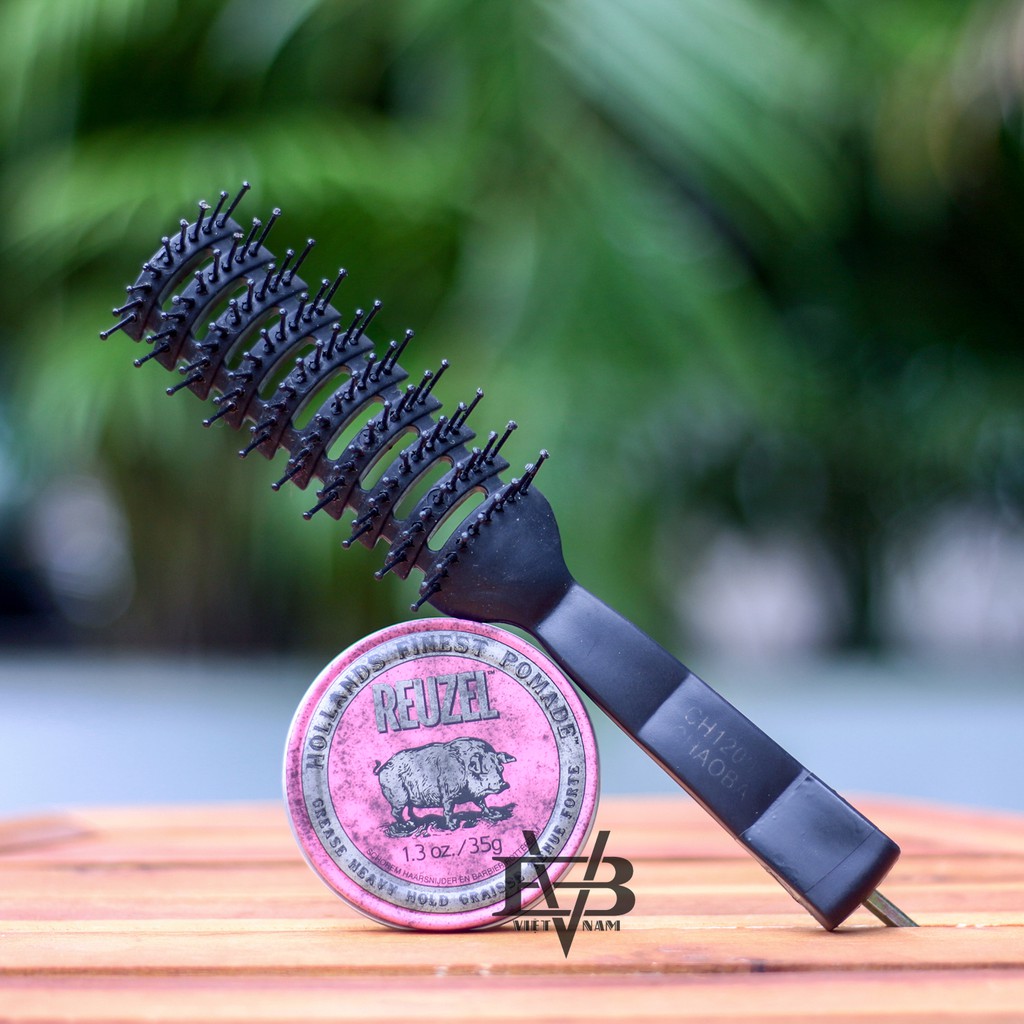 [CHÍNH HÃNG] Pomade vuốt tóc Reuzel Pink Pomade 35g / 1.4oz chính hãng REUZEL HÀ LAN Schorem + Tặng lược tạo kiểu Chaoba