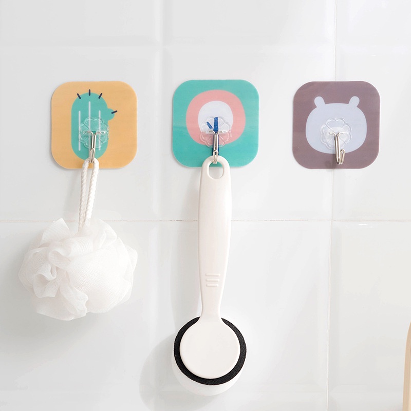 Móc Dán Tường 3D Siêu Dính in hình hoạt hình dễ thương - Gấu Thỏ House