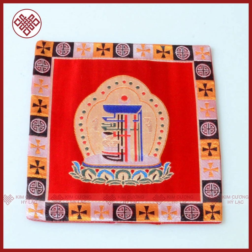 Tấm Lót Tượng Lót Pháp Khí Mật Tông  Biểu Tượng Kalachakra