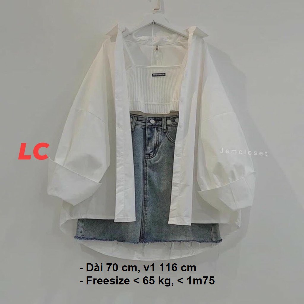 [Mã FAMAYWA giảm 10K đơn 50K] Áo Sơ Mi Nữ ☘FREESHIP☘ Áo Sơ Mi Trắng Tay Bồng Cực Xinh | BigBuy360 - bigbuy360.vn