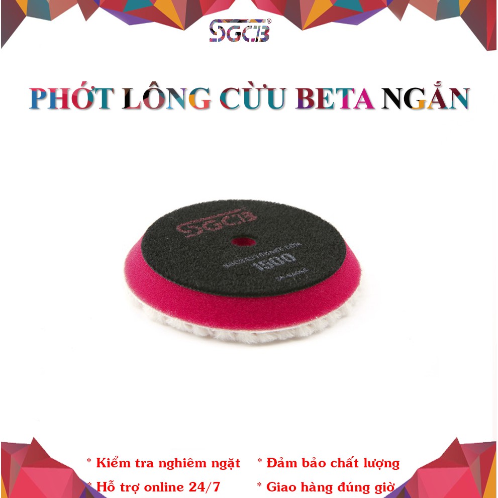 Phớt Lông Cừu Bate Lông Ngắn Đánh Bóng Xóa Xước Sơn Xe Ô Tô Mô Tô SGCB 1500  6 INCH SGGA016