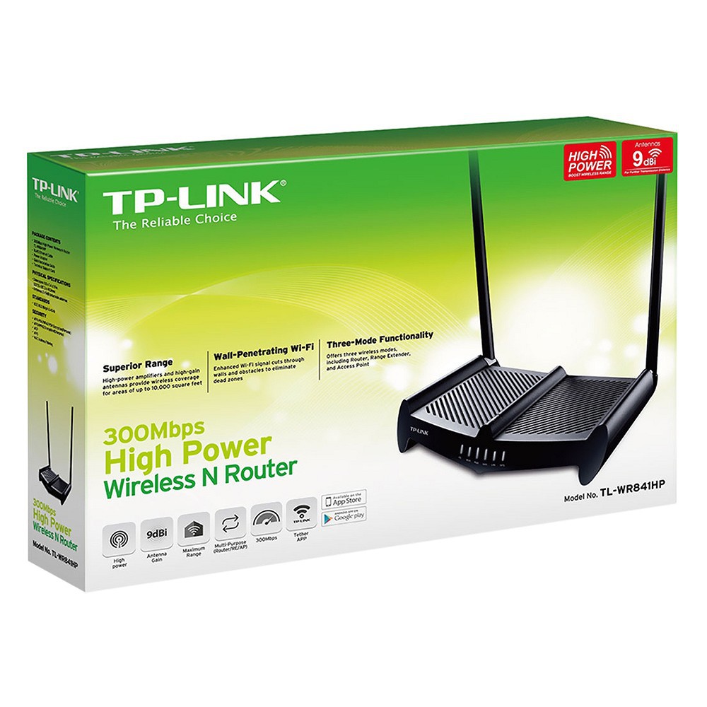 Bộ phát wifi TP-Link TL-WR841HP chuẩn N 300Mbps công suất cao