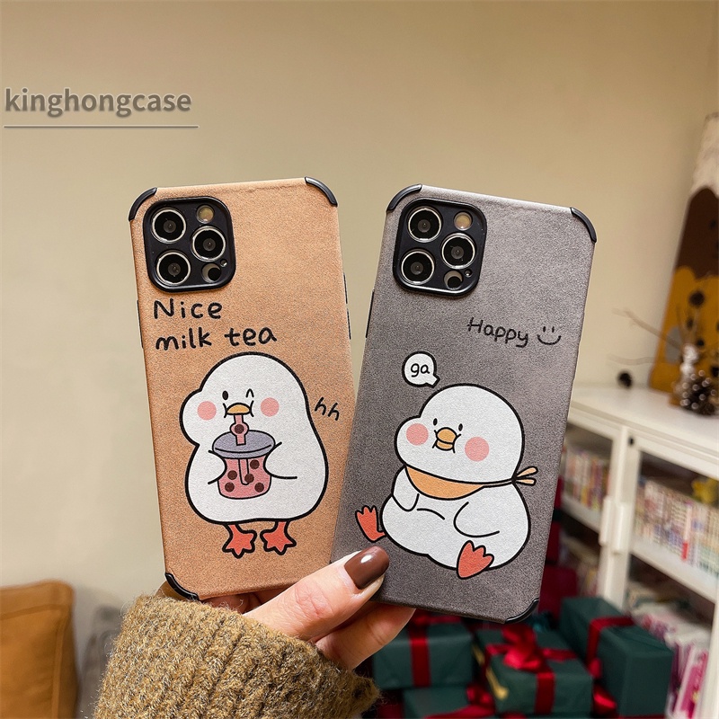 Ốp điện thoại TPU dẻo in hình vịt cho Compatible For IPHONE 12 PRO MAX MINI 11 PRO MAX 6 7 6S 8 PLUS X XR XSMAX SE 2020 6SPLUS 7PLUS 6PLUS 8PLUS XS