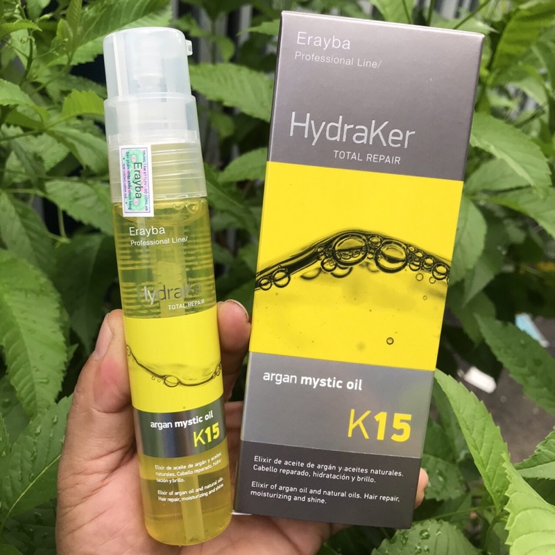 Tinh dầu Argan huyền thoại Hydraker K15 Argan Mystic Oil Erayba 50ml ( New 2022 )