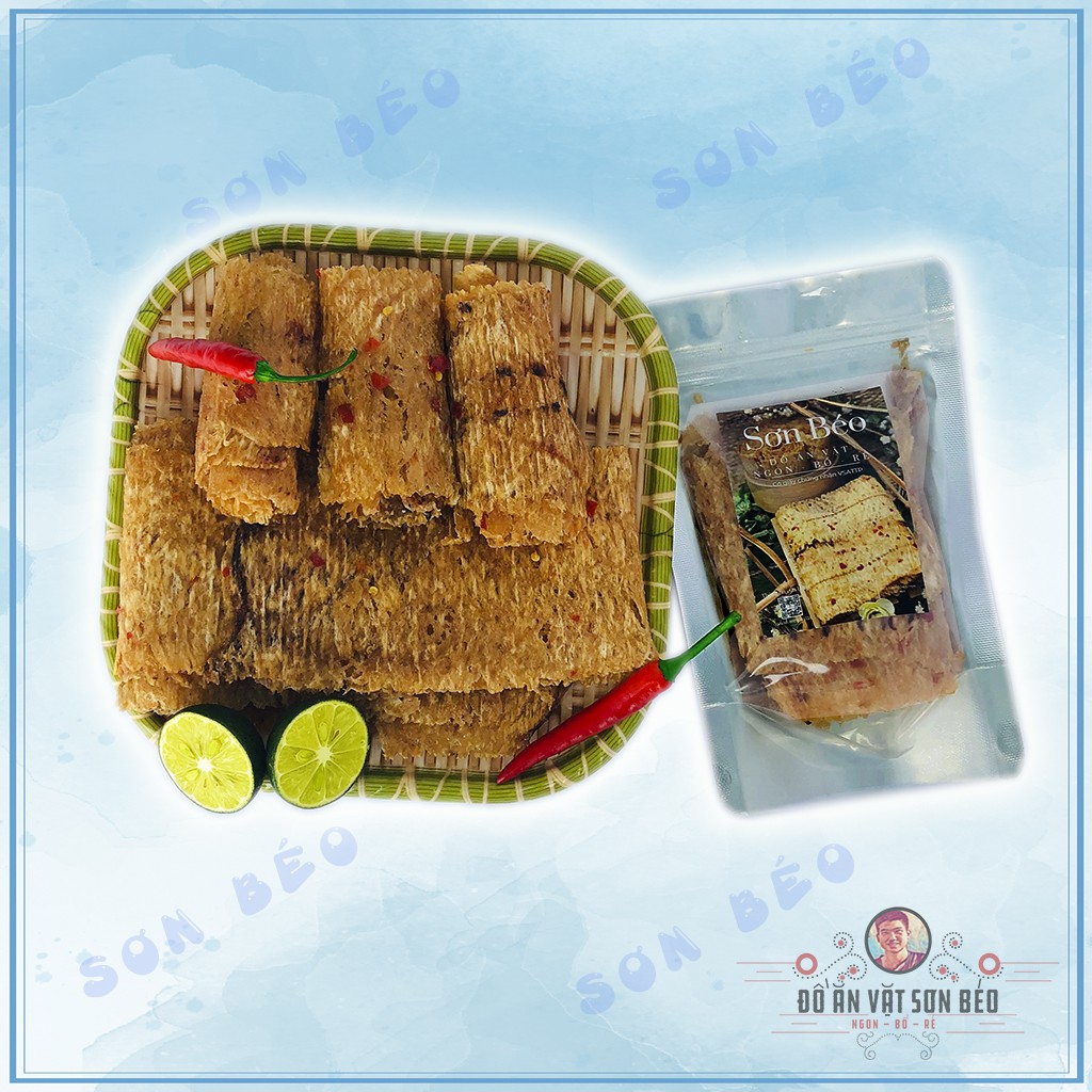 Mực cán tẩm vị Nha Trang 100g loại 1, thơm ngon - đậm đà | Ăn vặt Sơn Béo | BigBuy360 - bigbuy360.vn