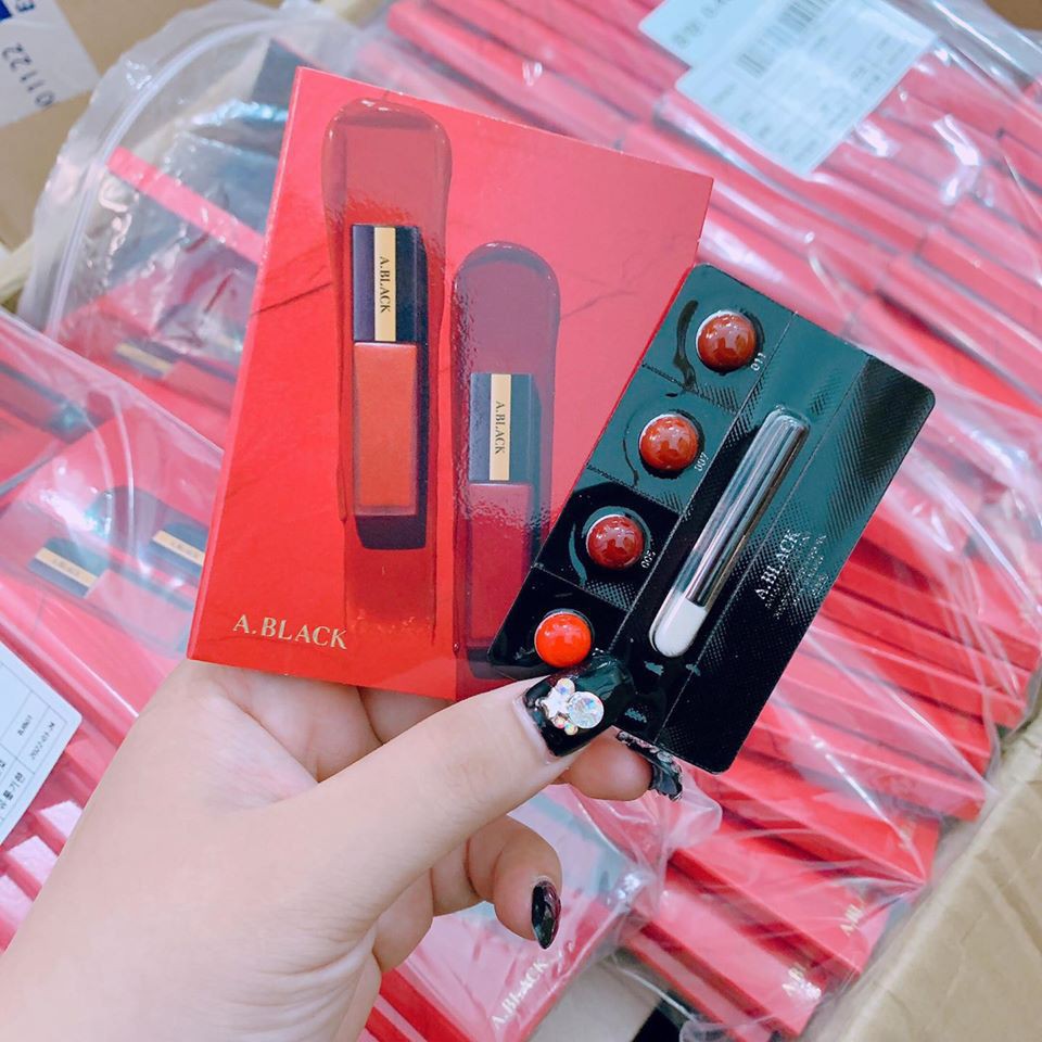 Thẻ test son A BLACK 4 màu siêu lì, mềm mịn như nhung - HONG'S BEAUTY | BigBuy360 - bigbuy360.vn