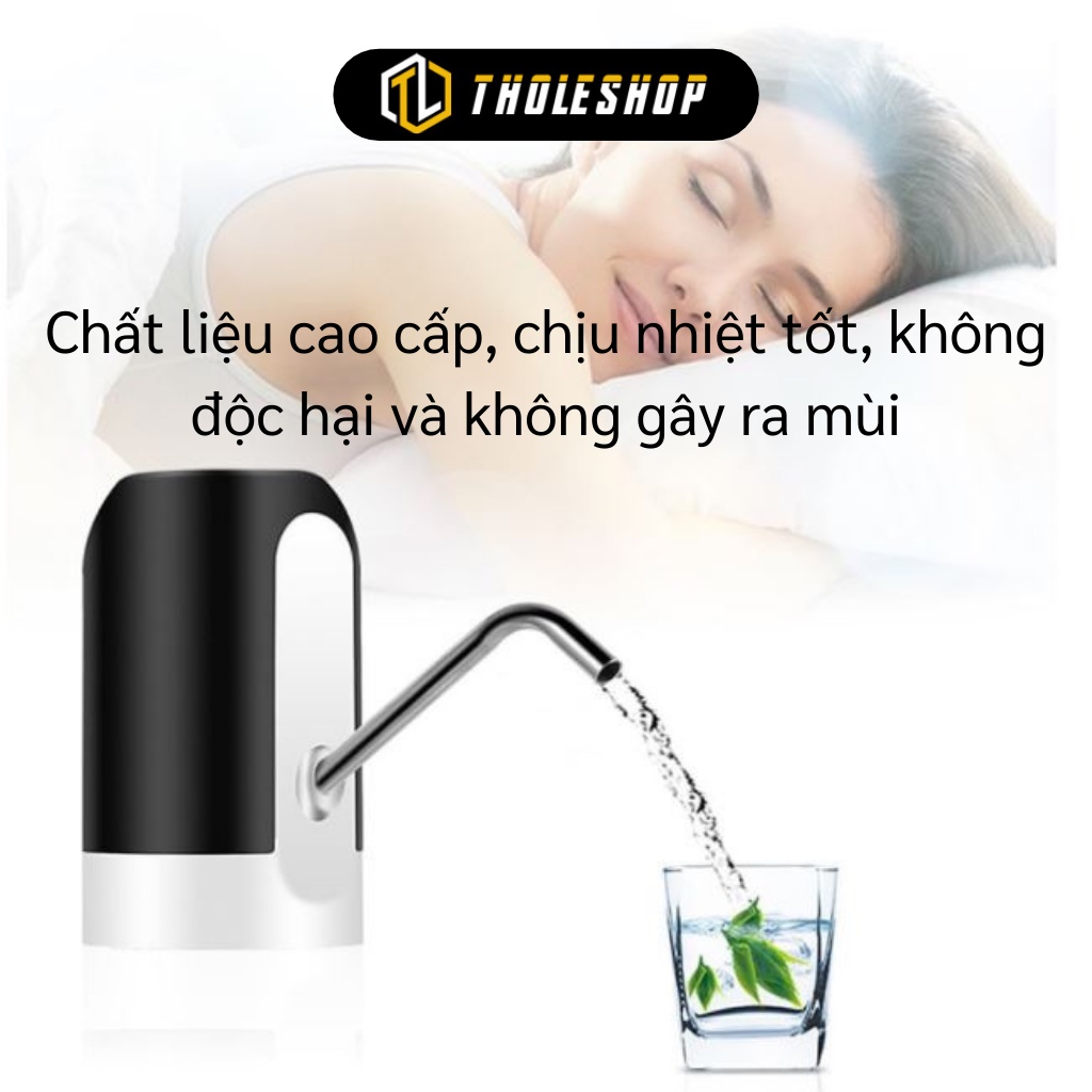 Bình Bơm Nước - Vòi Bơm Hút Nước Tự Động Mini Đầu Sạc USB, Chịu Nhiệt Tốt 6080