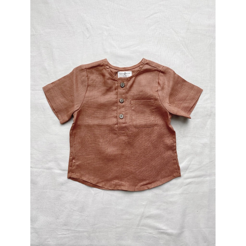 Daddy shirt - RAW 20 (Áo linen ngắn tay bổ trụ)