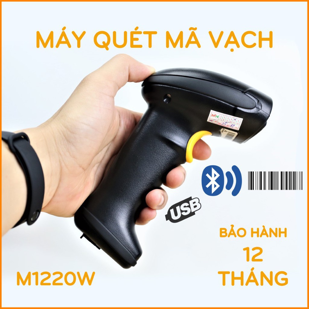 Máy quét mã vạch không dây cầm tay DATAMAX/SYBLE M1220W - Súng scan mã Barcode 1D dành cho chủ shop shiper