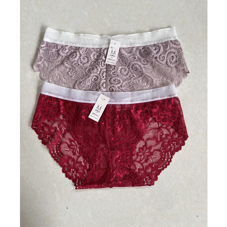 Combo 10 quần lót ren nữ sexy gợi cảm nhiều màu freesize 45-65kg