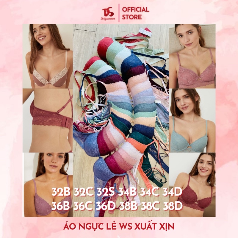 Áo Ngực Xuất Khẩu Woman' Secret Có Gọng Mút Mỏng/ Mút Đệm Nâng Ngực