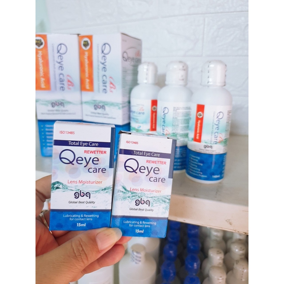 Nước ngâm, nhỏ mắt kính kính áp tròng Qeye Care Hàn Quốc Chính hãng- Tân Bình.