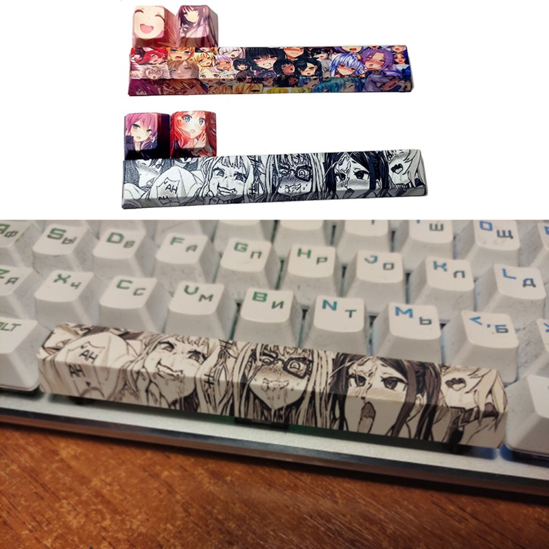 zzz 3pcs Personalized Keyboard Keycap Cherry Profile 6.25U Space Esc Keycap Anime