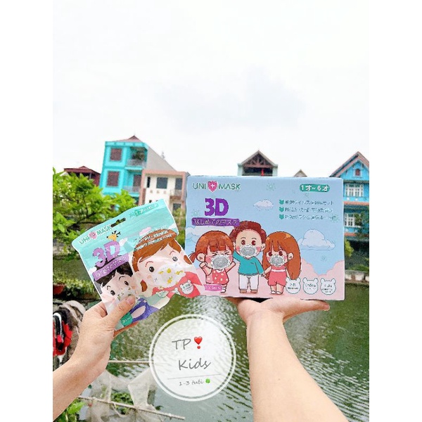 Khẩu trang gấu cho bé sét 3 cái