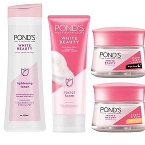 Combo kem ngày kem đêm sữa rửa mặt nước hoa hồng ponds ( kem 50g)