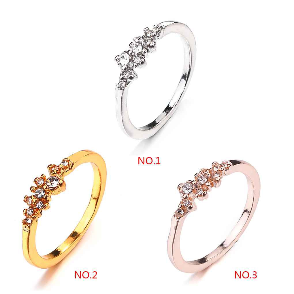 Nhẫn Nữ Đính Đá Pha Lê Cỡ 6 / 7 / 8 / 9 / 10