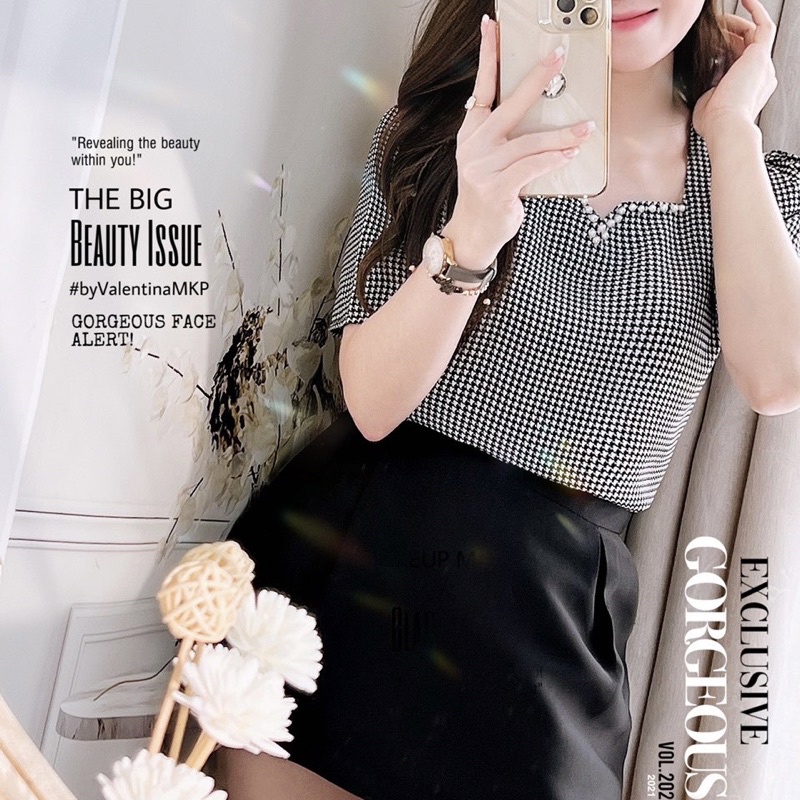 Áo công sở CÓ BIGSIZE G451 Kiểu dáng độc không đụng hàng dễ phối hợp với các loại quần hoặc chân váy thời trang