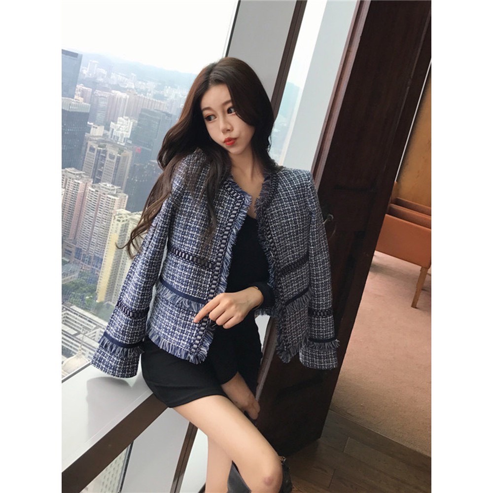 Khoác dạ tweed CÓ SẴN] Áo khoác tweed ngắn, khoác dạ nữ hàng quảng châu | BigBuy360 - bigbuy360.vn