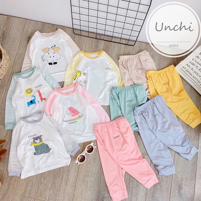 Bộ petit thun lạnh Unchi chất siêu mềm đẹp cho bé