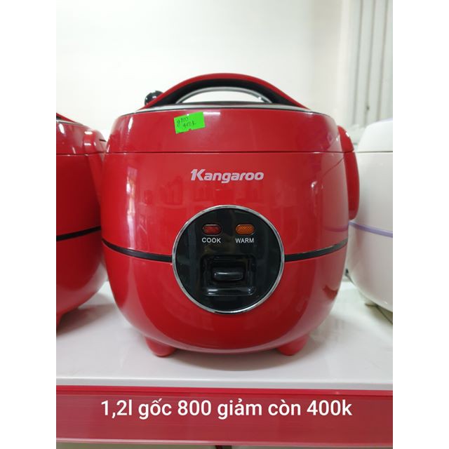 Nồi cơm điện Kangaroo 1.2 lít KG822 đỏ/Hàng trưng bày mới 99%
