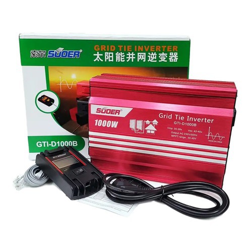 Inverter hòa lưới Suoer 1000W 30V-40V có đồng hồ hiển thị - Suoer GTI-D1000B