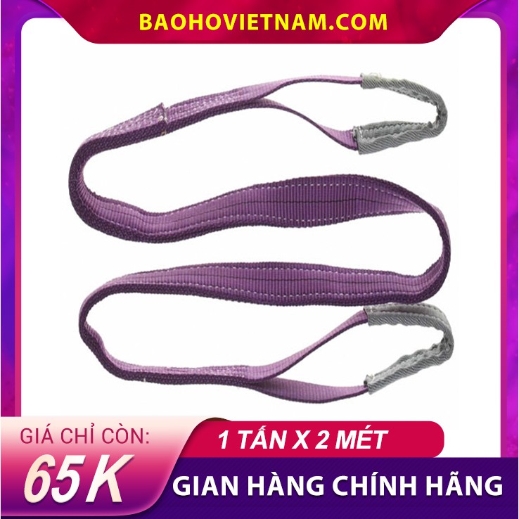 [SIÊU ƯU ĐÃI] Dây cáp vải cẩu hàng loại 1 tấn dài 2 mét nhập khẩu chính hãng chuyển dùng trong công nghiệp, xây dựng,...