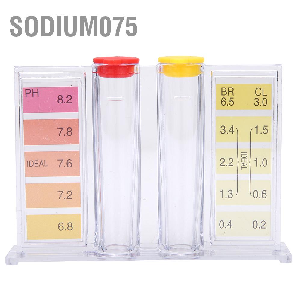 Sodium075 PH Chlorine Water Quality Test Kit Swimming Pool Tester Testing Box
