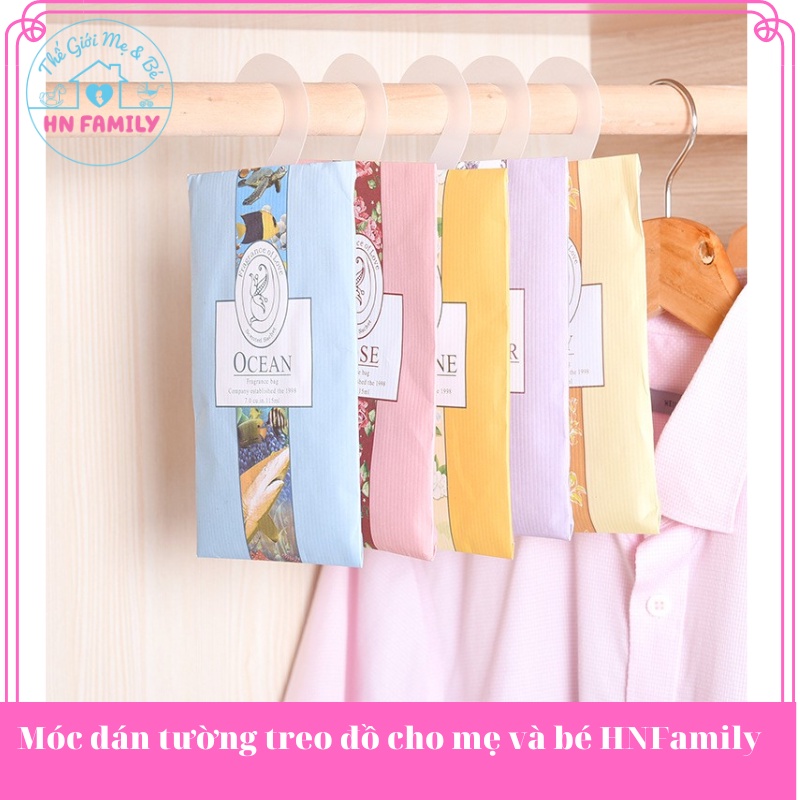 Túi thơm treo tủ quần áo cho mẹ và bé HNFamily - Túi thơm thảo mộc treo phòng ngủ, phòng khách thơm lâu (Có móc treo)