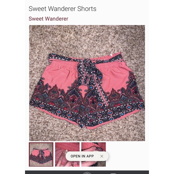 Quần shorts in hoạ tiết