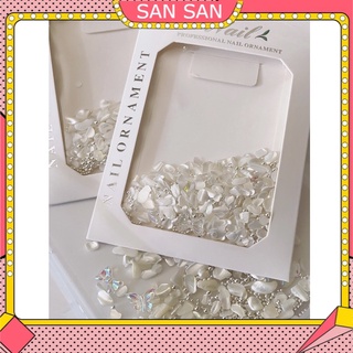 Sỏi xà cừ mix charm, Túi sỏi xà cừ mix màu, phụ kiện nails
