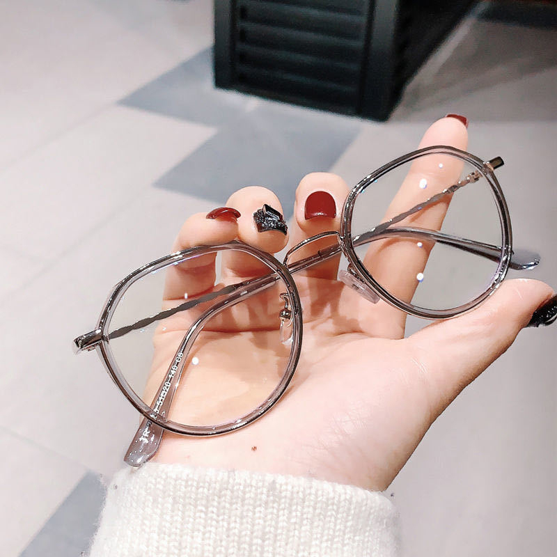 [YD]Polygon frame ultralight metal frame glasses