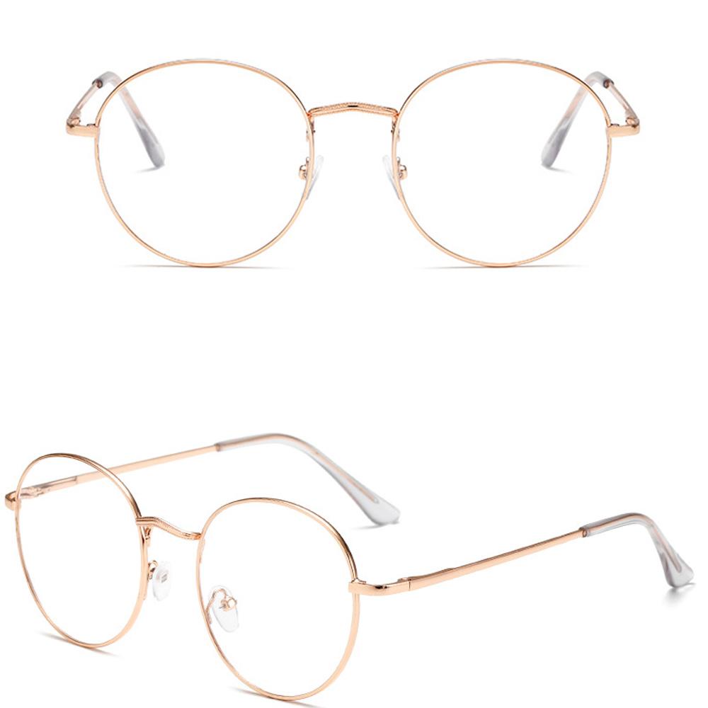 Mắt Kính Gọng Kim Loại Siêu Nhẹ Phong Cách Vintage Thời Trang Cho Nam Nữ