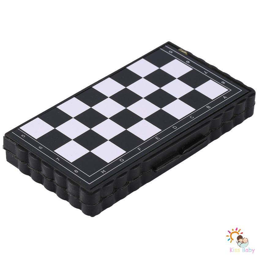 Bộ cờ vua nam châm bằng nhựa bỏ túi gấp gọn được